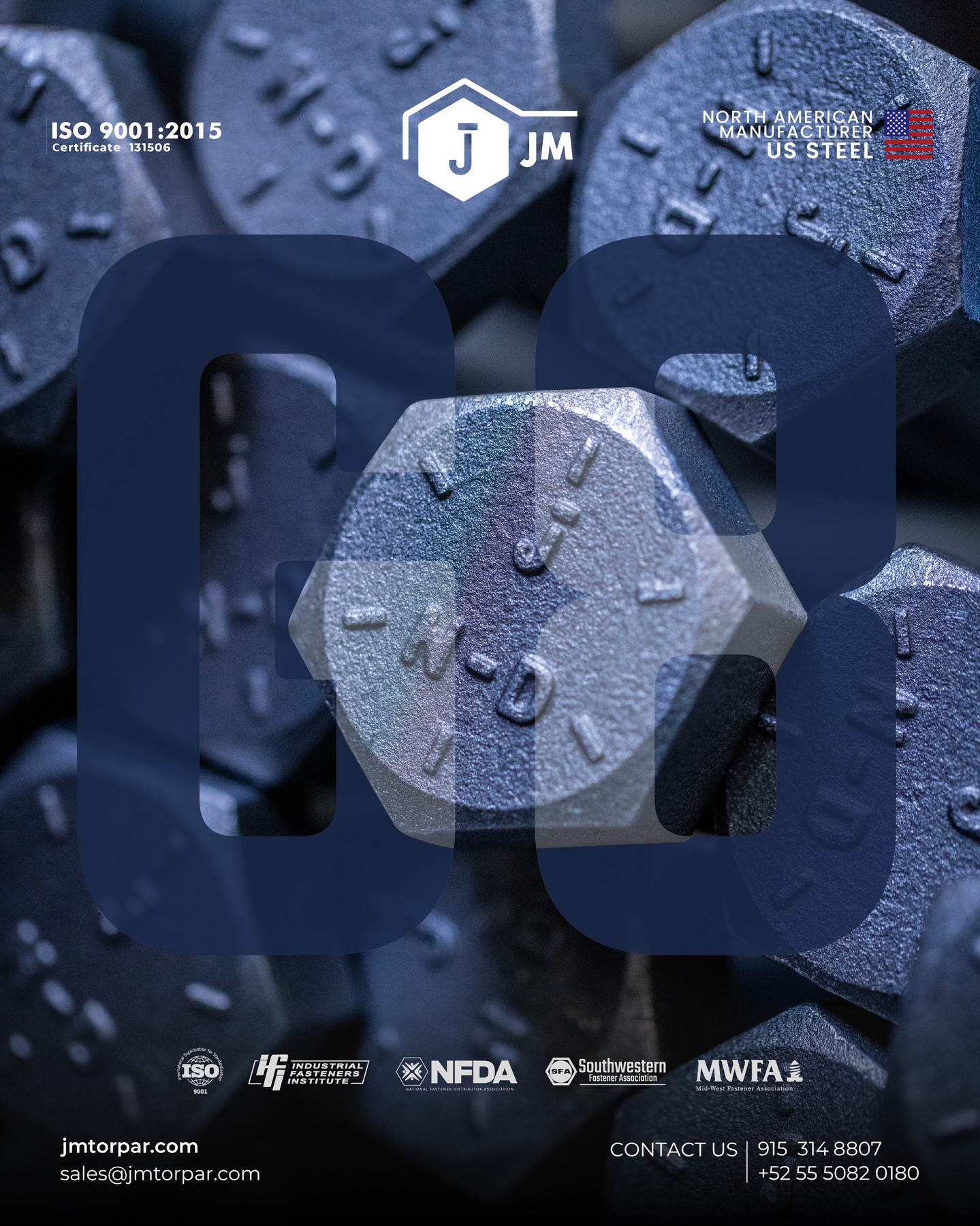 High strength Grade 8 Hex Head Cap Screws for demanding applications.
Strong, reliable, and made to last.
📩 Contact us today!
🌐 jmtorpar.com
📧 sales@jmtorpar.com
#HeavyDuty #Grade8Bolts #IndustrialUse #HighPerformance #MetalFasteners #JM #JMTorPar