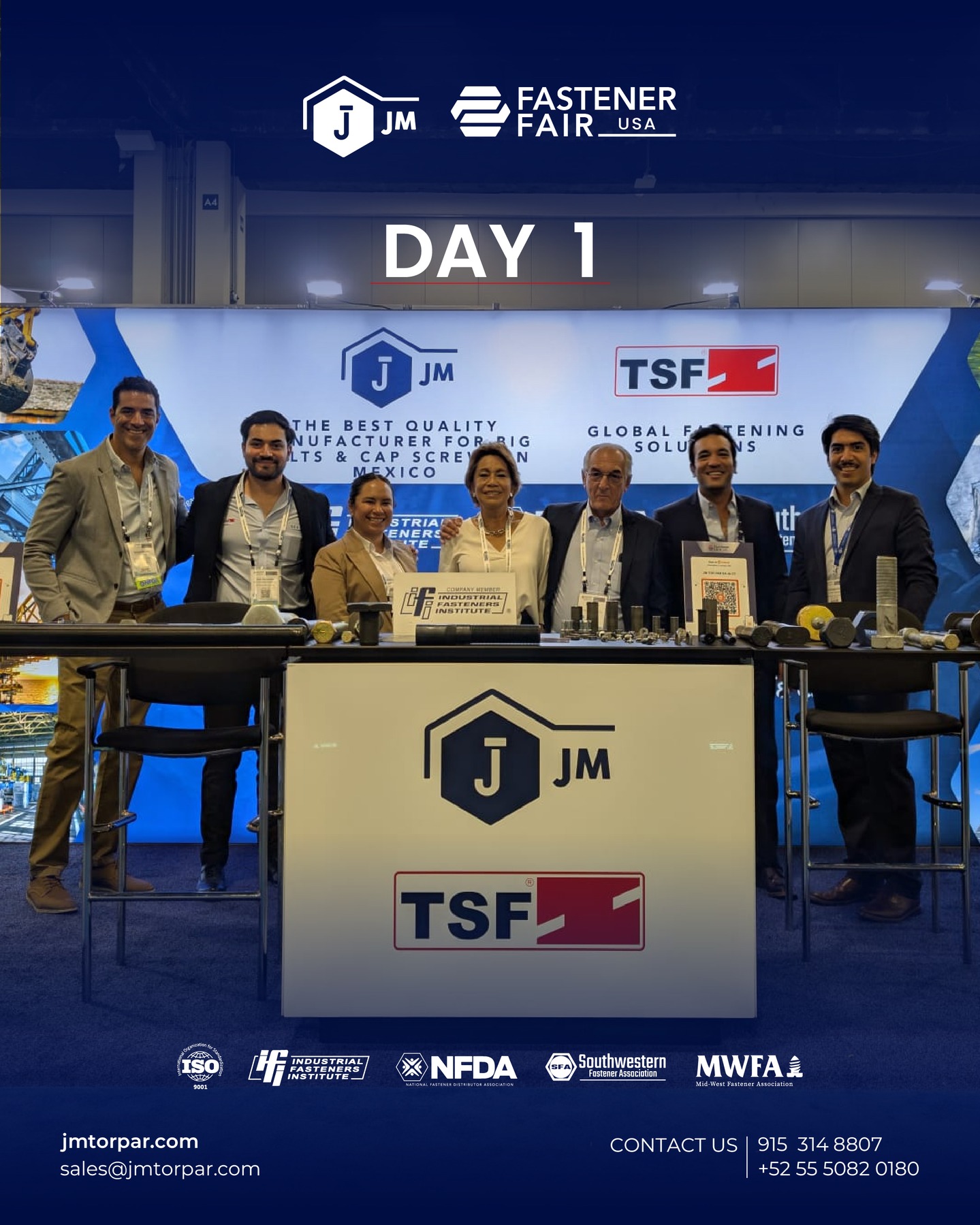 Day 1 at Fastener Fair USA 
We’re excited to be present at Fastener Fair USA in Charlotte, NC, alongside our amazing team. Come visit us at Booth 314!
From our very first exhibition in the U.S. back in 1988 in Columbus, Ohio, to today—38 years later, we continue strengthening our presence and building lasting partnerships in the industry.

Looking forward to connecting with all of you over the next few days!