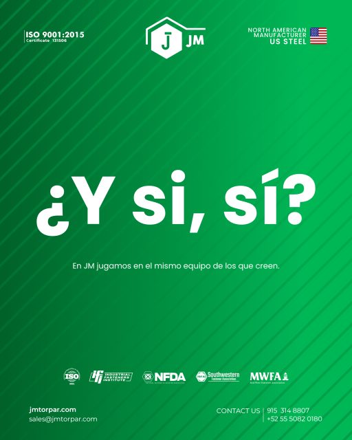 Creer mueve equipos.
El esfuerzo cambia historias.
Hoy, como millones de mexicanos, en JM también creemos.
¡Vamos, México!
#YSiSí #VamosMéxico #SelecciónMexicana #OrgulloMexicano #TrabajoEnEquipo #Creer #JM #JMTorPar #HechoParaGanar