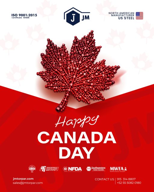 🍁 Happy Canada Day! 🇨🇦
Celebrating the strength, unity, and partnerships that connect us. Wishing our customers, partners, and friends across Canada a wonderful and safe Canada Day!
#HappyCanadaDay #CanadaDay #Canada #JMTorPar #Fasteners #Manufacturing #NorthAmericanSteel #IndustrialSolutions #ISO9001