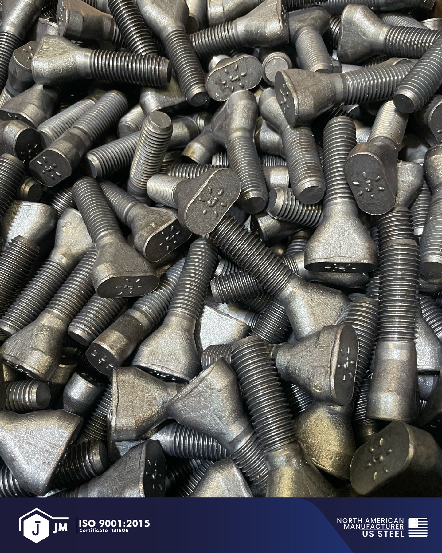 Our Mill Liner Bolts provide superior strength, reliability, and precision.
Available in Grade 5, Grade 8, and Classes 8.8 & 10.9, with diameters ranging from 5/8” to 3” and lengths up to 48”.
Quality you can trust. Performance that endures.