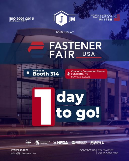 Get ready, just 1 day to go until  @fastenerfairusa ! 🔩🇺🇸
We’re excited to connect, share innovations, and showcase what we’ve been working on. Stop by Booth 314 and let’s talk solutions.
See you in Charlotte!

#FastenerFairUSA #Manufacturing #IndustrialSolutions #USSteel #Engineering #TradeShow #Innovation #Fasteners #CharlotteNC #B2B