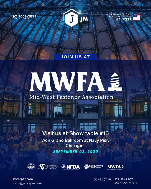 The countdown is on! We're preparing everything to make MWFA 2026 a great experience. Visit us at Table # 16 — we look forward to seeing you in Chicago!
#MWFA #FastenerIndustry #Steel #Manufacturing #Networking #MadeInUSA