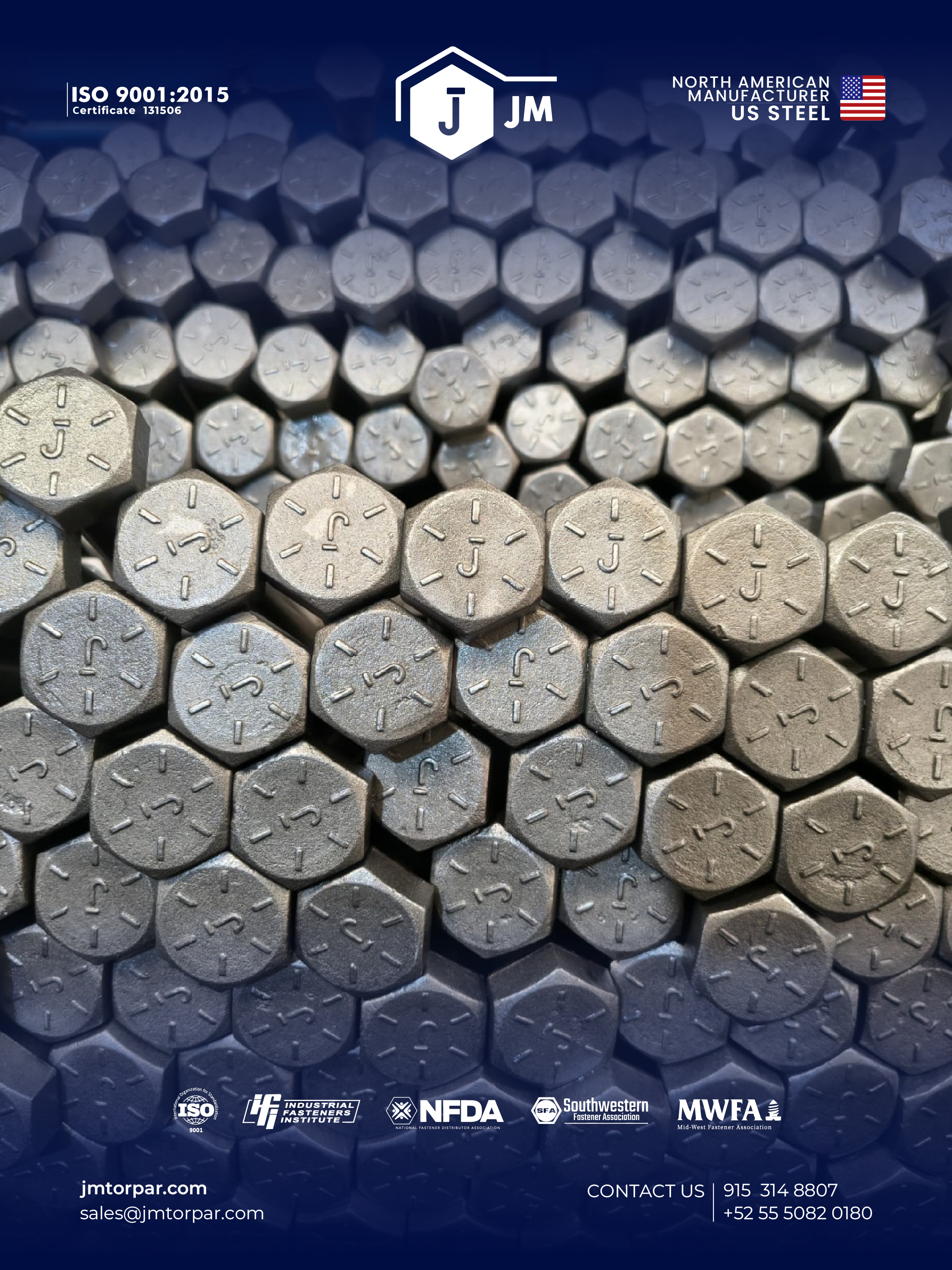 Built for strength. Forged for reliability.
Hot-forged fasteners made in North America with U.S. steel.
#JMTorPar #HotForging #IndustrialFasteners #SpecialFasteners #USSteel #NorthAmericanManufacturing #ForgedFasteners #MadeForIndustry