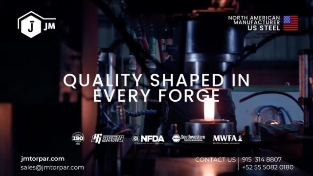 Precision, strength, and reliability forged into every part.
At JM Tor Par, we manufacture high quality forged components made to meet the most demanding industrial standards proudly produced in North America with U.S. steel.
Capabilities:
• 5/8” to 3” diameter
• Lengths up to 48”
• Metric range: M16 – M72
• Lengths up to 1,200 mm
Quality shaped in every forge. Built to perform.
#ForgedSteel #IndustrialForging #MadeInUSA #USSteel #MetalForging #ManufacturingExcellence #HeavyIndustry #CustomForgings #JMtorpar